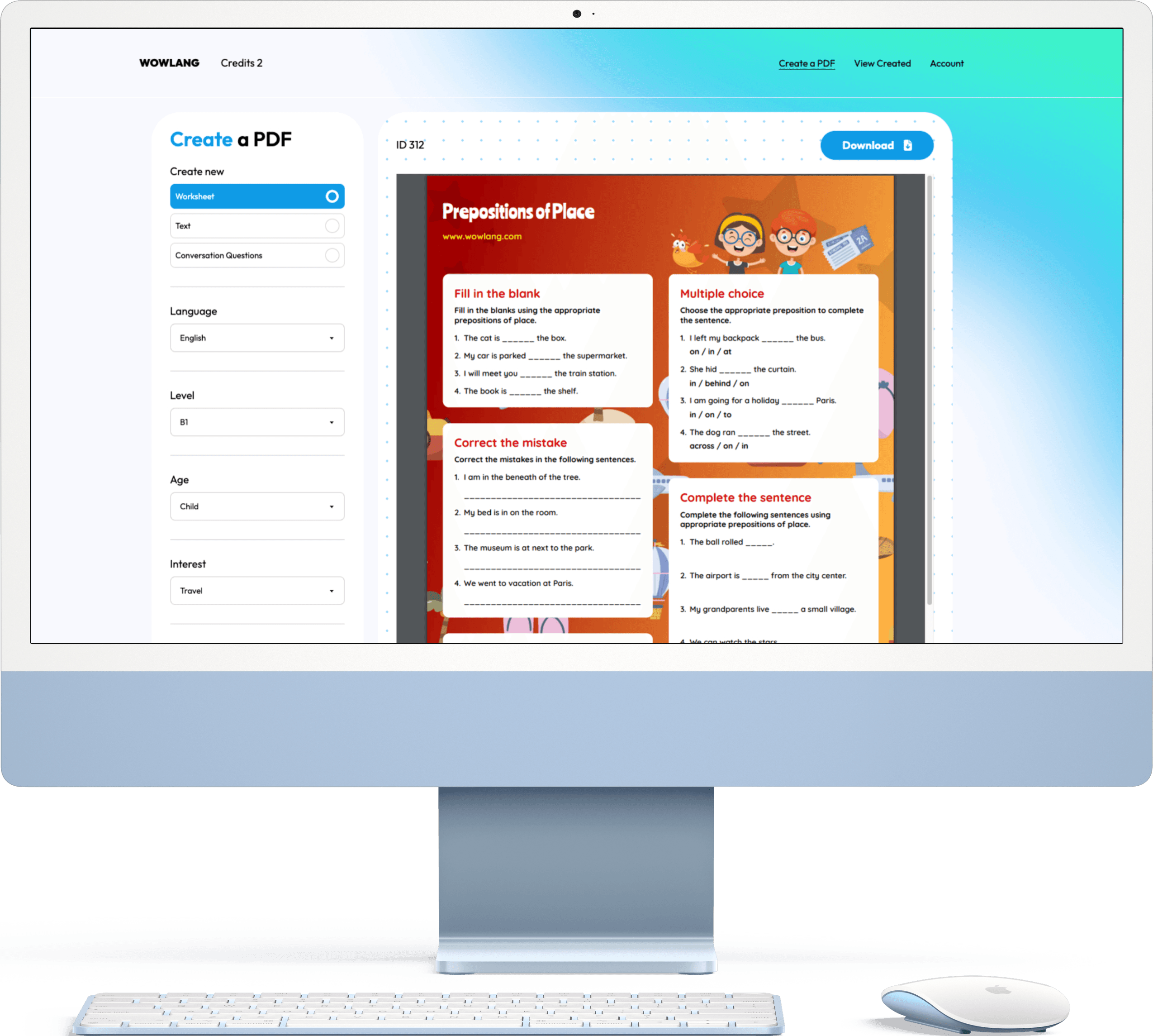 AI Powered Materials for  Language Teachers